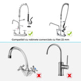 Kit pulverizator apă Elindor® pentru robinet comercial, chrome