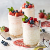 Set 6 Borcane din Sticla Elindor® cu Capac Ermetic, Borcan 240 ml Ideal pentru Miere, Dulceata, Condimente, Cafea, Zahar si pentru Fermentare Muraturi, Capace Metalice, Recipient Depozitare in Bucatarie, Transparent