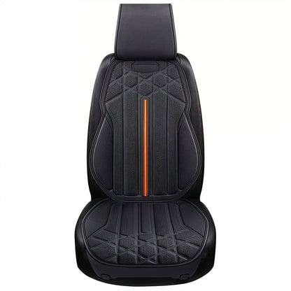 Husa Auto pentru Scaunul din Fata Elindor®, Material din Suede Respirabil, Protectie Scaune Fata, Compatibile cu Logan, VW Golf, Renault, Skoda, Instalare Usoara, Accesorii Interior Huse Masina, Universale, Negru