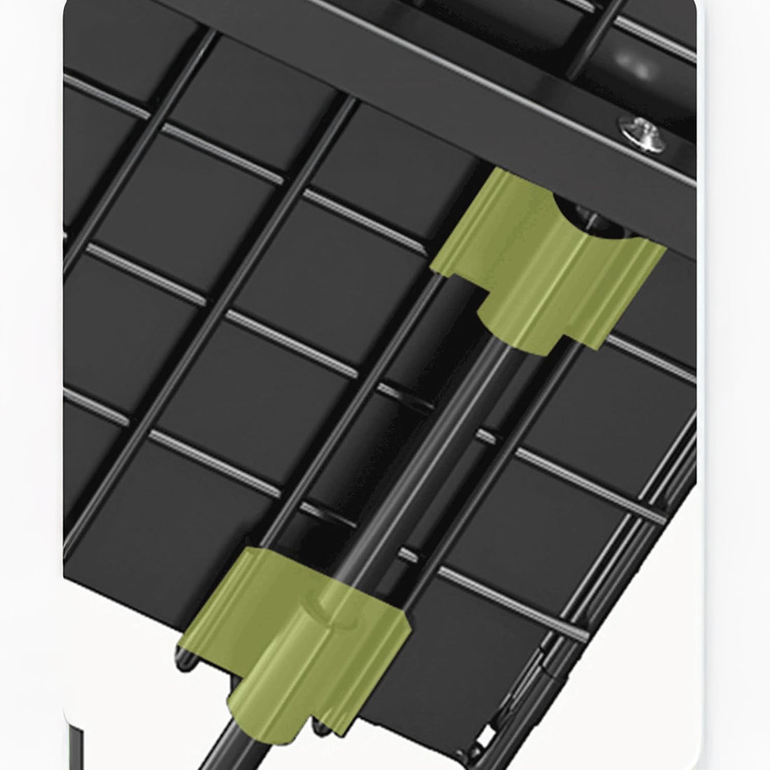 Organizator Elindor® cu 2 Nivele, Recipient de Depozitare Multifunctional si Glisant, Organizator pentru Dulapul de sub Chiuveta din Baie si Bucatarie, 38 × 26.5 × 41–48.5 cm, Negru