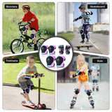 Set de Protectie Elindor® Genunchiere, Cotiere, Aparatori Incheietura, Marimea M, pentru Copii, Potrivit pentru Sport, Ciclism, Role, Trotineta, SkateBoard, Aparatorare Bicicleta, Mansete cu Arici, Echipament Sport Reglabil, Multicolor