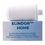 Filtru Ceramic Elindor® pentru Filtru de Apă Potabilă Robinet, Carbon Activ, Alb