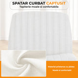 Scaun Birou Elindor®, Modern, Reglabil, Alb