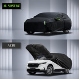 Prelata Auto Premium Elindor® Impermeabila, Protectie UV, Antisoare, Praf, Ploaie si Zapada, Toate Anotimpurile, Husa Exterior, Huse Protectie Completa, Universala, Accesorii Masina, Marime Break XXL, 510 × 200 × 144 cm, Negru