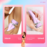 Aparat de Ras Electric Elindor® pentru Femei, 3-In-1, USB Reincarcabil, Ras Uscat/Umed, Mov