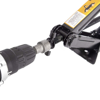 Cric Auto Trapezoidal Elindor® pentru Ridicarea Masinii, Greutate Maxima Suportata 2 Tone, Ideal pentru Vehicule Tip Autovehicul, Motocicleta, ATV, Camion, Utilaj Agricol, 41.5 × 9 × 10 cm, Negru