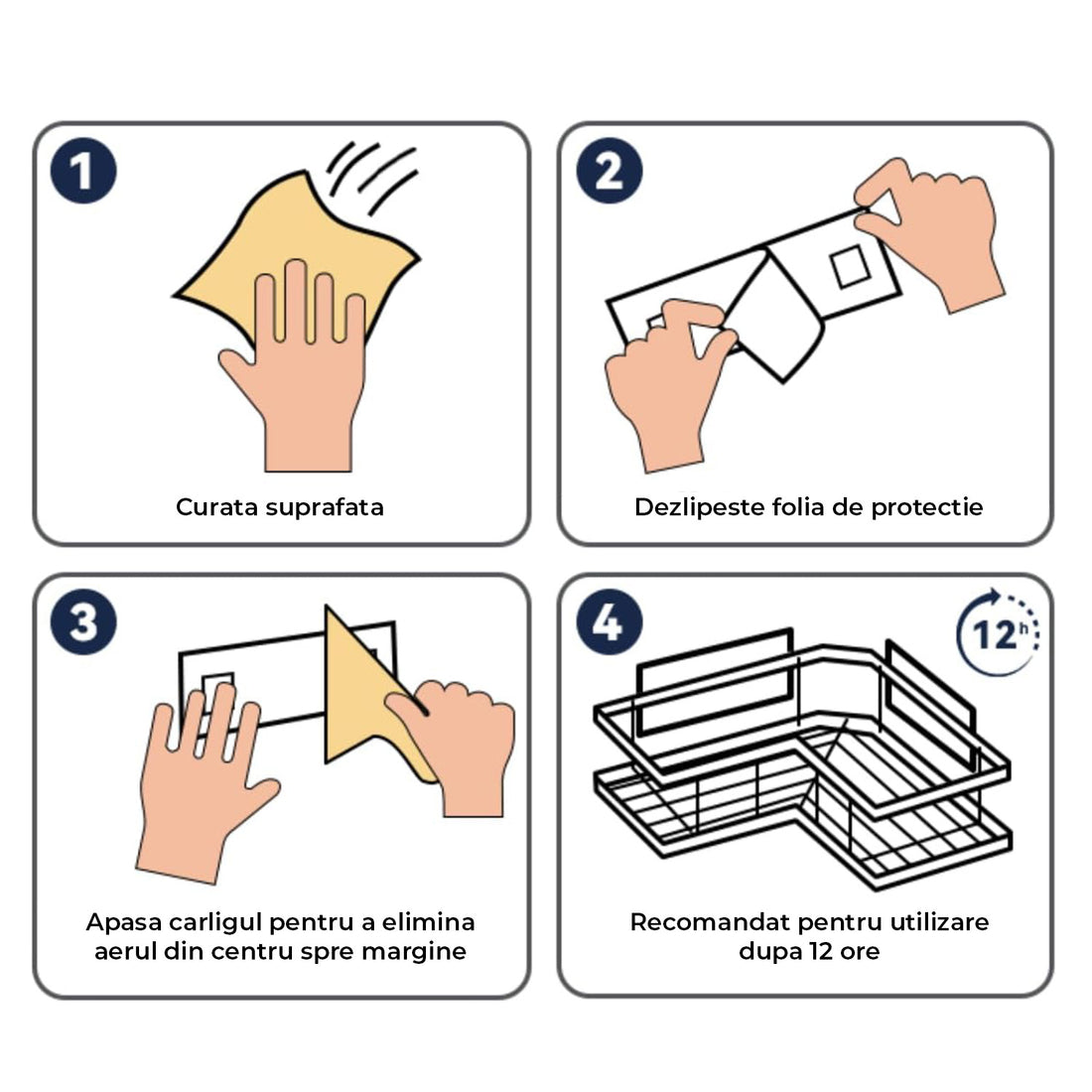 Set 3 Rafturi de Dus Elindor® Polita cu Adeziv, Etajera de Baie pentru Colt, Raft cu Carlige, Suport Prosop si Sapun, din Inox, Organizator Baie sau Etajere Depozitare in Bucatarie, Accesorii, 23 x 8.3 x 23 cm, Negru