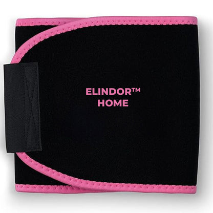 Centura Slabit Elindor® Tip Sweet Sweat, Centura Abdominala Fitness Unisex, Reglabila, Transpiratie Intensa, Echipament Termic Sport, 5 Marimi Disponibile, Antrenament Acasa sau Sala, Suport Lombar, Negru