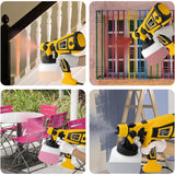 Pulverizator Vopsea Elindor®, Electric, 800W, Rezervor 900ml, 3 Duze, Galben