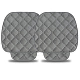 Set 2 Huse Universale Gri de Scaune Auto Elindor®, Anti-Alunecare, Husa Sezut Scaun Sofer din Plus, Bumbac, Matase Elastica, Design Premium pentru Interior Masina, 51x50 cm