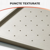 Covoras Hranire Silicon Elindor® pentru Caini si Pisici, Suport Antialunecare si Impermeabil pentru Boluri Hrana si Apa, Margine Inaltata 0.6 cm, Usor de Curatat, Rezistent, 60x40 cm, Potrivit pentru Calatorii si Utilizare Zilnica, Gri