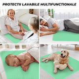 Set 4 Covorase Absorbante Elindor® Igienice, Asternut pentru Animale, Caini, Pisici, Copii, Varstnici, Ultra-Absorbant, pentru Talie Medie si Mare, Prevenirea Scurgerilor De Lichid, 4 Substraturi, Marimea XL, 86 x 91 cm, Verde