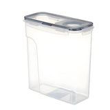 Set de 6 Recipiente Elindor® Mari, Caserole Ingrediente pentru Bucatarie, pentru Alimente Uscate, Recipient pentru Depozitare Cafea, Zahar, Paste, Cereale, Capac Etans, fara BPA, Etichete Reutilizabile, Marker, 4L, 9 × 10 × 15 cmTransparent