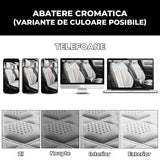 Husa Scaun Auto Premium Elindor® Universala, pentru Protectie Sezut Scaune, Ofera Protectie Pentru Bancheta Fata, Antialunecare, Piele PU, Material Respirabil, Buzunar Depozitare, Accesorii Masina Huse Interior 57x42 cm, Gri Inchis