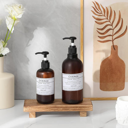 Etajera Decorativa Baie Tip Polita Elindor®, Suport Lemn pentru Sapun, Accesorii si Organizare Blat, Raft Rustic pentru Decoratiuni si Depozitare, Maro