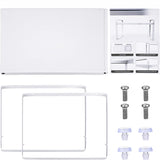 Raft Elindor® din Inox, Extensibil pentru Bucatarie, Organizator Metalic Reglabil, Ideal ca Etajera Depozitare in Camara sau Birou, Perfect pentru Condimente, Vesela, Farfurii, Stabil si Compact, Polita pentru Obiecte Diverse, 36-60x26x28 cm, Alb