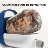 Trimmer și Aspirator Elindor® pentru Blana Animalelor, Alb/Albastru