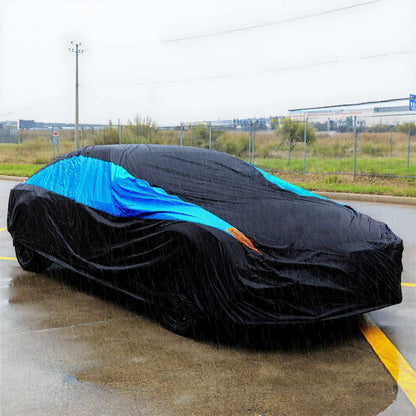 Prelata Auto Premium Elindor® Impermeabila, Antigrindina, Protectie UV Anti Soare , Praf si Zapada, Husa Auto Exterior Universala pentru Masina, Marime SUV L 475*193*143 cm, Negru