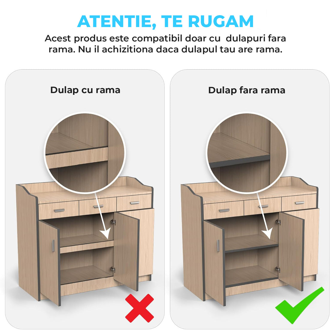 Organizator Multifunctional Elindor® Tip Sertar, cu Adeziv, Suport Metalic Dulap sub Blat Chiuveta, Inaltime Reglabila, 2x Sertar Glisant Organizare pentru Bucatarie, Baie, Camara, Bar, Raft cu Sertare Depozitare Detergenti, Parfumuri, 32-53x42x8 cm, Alb