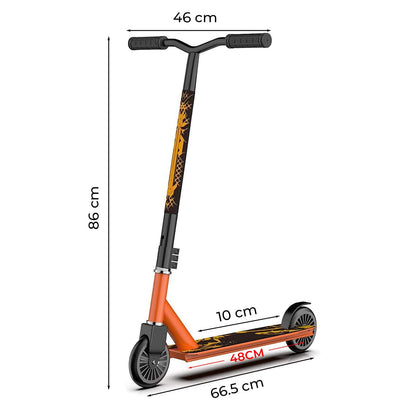 Troținetă Sport Elindor®, Rotire 360°, Roți Aluminiu, Portocaliu