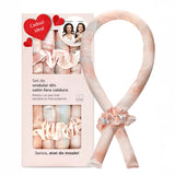 Ondulator din Satin Elindor®, Bucle fara Caldura, Protectie pentru Par, Confortabil, Roz