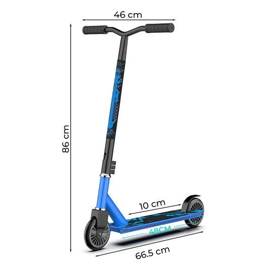 Troținetă Sport Elindor®, Rotire 360°, Roți Aluminiu, Albastru
