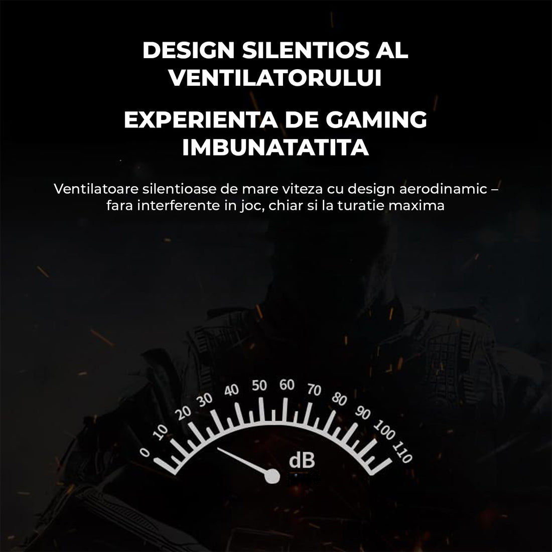 Cooler Laptop Gaming RGB Elindor® Suport cu Unghi Reglabil pe 5 Nivele, Viteza Ajustabila, Dimensiuni Compatabile 15.6-17 Inch, 5 Ventilatoare Puternice si Silentioase 20dB, 2 Porturi USB, pentru Birou, Calatorii, 45.5 x 32 x 3.2 cm, Negru