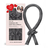 Ondulator din Satin Elindor®, Bucle fara Caldura, Protectie pentru Par, Confortabil, Negru