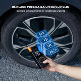 Compresor Auto Digital Elindor®,Portabil, 4000mAh, Negru