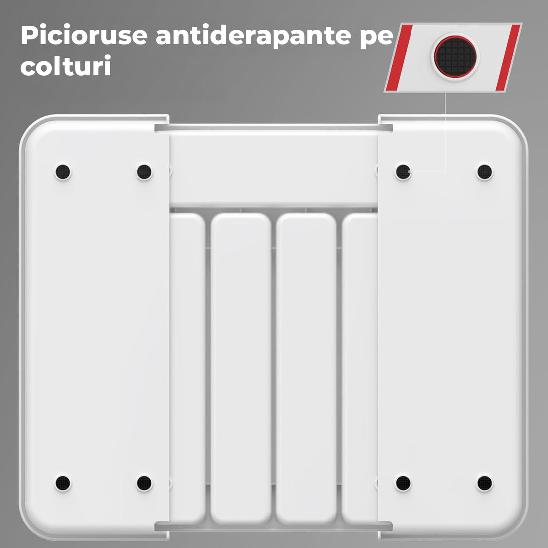 Organizator Extensibil Elindor® pentru Tacamuri si Ustensile de Bucatarie, 7 Compartimente, Sertar Extensibil 31 × 21.5 × 4 cm, Suport Ajustabil pentru Cutite, Linguri, Furculite, Alb