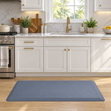 Covor Bucatarie Elindor®, Anti-Oboseala, Spuma Moale, Baza Antiderapanta, Margini Inclinate, Usor de Curatat, pentru Bucatarie si Birou, 120 x 44 cm, Grosime 12 mm, Gri