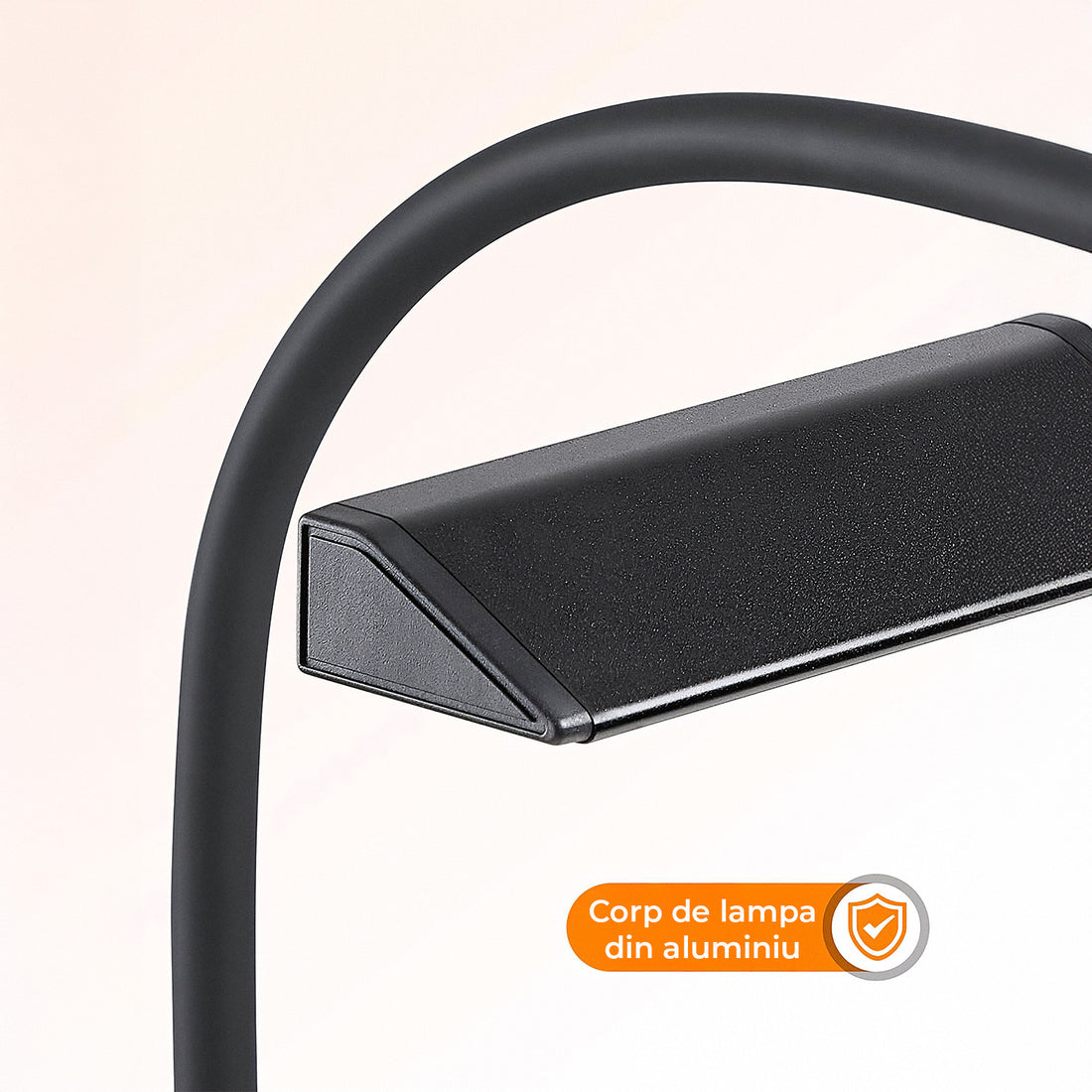 Lampa de Birou Elindor® Ultra-Wide, Neagra cu LED, Nivel de Luminozitate Reglabil de la 2700K pana la 6500K, Veioza cu Clema Metalica si Brat Reglabil, Protectie pentru Ochi, Inaltime Totala 66 cm, Latime 40 cm