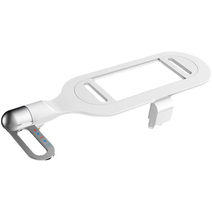 Bideu Retractabil Elindor® Ultra Subtire, pentru Toaleta cu Functie de Auto Curatare, Non Electric, Buton Control de Presiune, pentru Igiena Personala, Apa Rece, Kit Accesorii WC, Sistem Bidet pentru Colac si Capac de Toalete, Set pentru Baie, Alb