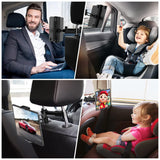 Suport Auto Tableta si Telefon Premium Elindor® pentru Tetiera Scaun, Universal, Compatibil 4.7-13 inch,  iPad, Switch, Sumsung Tab, Smartphone, Ajustabil 360°, Flexibil, Pliabil, Ideal pentru Copii sau Adulti, Orizontal, Accesorii Masina, Negru