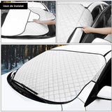 Parasolar Auto  pentru Parbriz Elindor® Material 4 Straturi, Protectie pentru Inghet, Zapada, Praf, Soare, 147 x 100 cm, Montare Usoara, Accesorii Masina, Argintiu