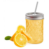 Set 6 Borcane din Sticla Elindor® cu Capac Ermetic, Borcan 240 ml Ideal pentru Miere, Dulceata, Condimente, Cafea, Zahar si pentru Fermentare Muraturi, Capace Metalice, Recipient Depozitare in Bucatarie, Transparent