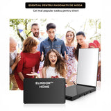 Oglinda Pliabila Elindor® cu LED, Anti-Aburire, Sticla HD, USB, Baterie 1500mAh , Vizualizare Completa 360°, Negru