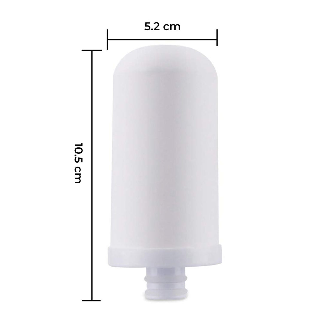 Filtru Ceramic Elindor® pentru Filtru de Apă Potabilă Robinet, Carbon Activ, Alb