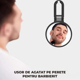 Oglinda Cosmetica Pliabila Elindor® Rotire 360°, Efect de Marire Lupa 15x, Oglinzi Cosmetice pentru Coafor, Frizerie, Barbierit, Pensat, Vopsit, Tuns, Machiaj, ABS Durabil, 3 Functii de Utilizare Agatare, in Mana sau pe Masa, 24.4x14 cm, Negru