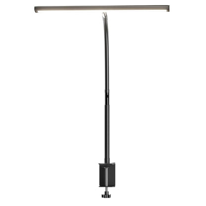 Lampa LED de Birou Elindor® Ultra Wide, Luminozitate si Temperatura Lumina Reglabila, Clema de Prindere, Gat Reglabil, Temperatura Lumina 2700-6500K, Latime 44 cm, Negru