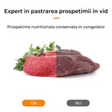 Aparat de Vidat Alimente Elindor®, 10 Pungi Incluse, Design Automat, Moduri Uscat și Umed