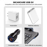 Freza Unghii Electrica Elindor® cu Suport Pila Electrica Reincarcabila, Set Complet de Ingrijire pentru Manichiura si Pedichiura Profesionala, Cuticule sau Calcaie, 45000 RPM, Viteza Reglaj Continuu, 6 Capete Detasabile, 6 Benzi Abrazive, Ecran LCD, Alb