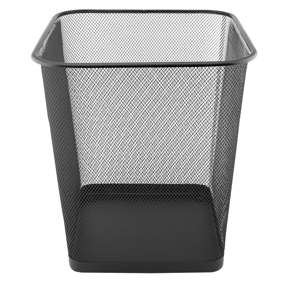 Cos de Gunoi Bucatarie Elindor® Capacitate 18L, din Plasa Metalica, pentru Blat sau Sub Chiuveta, Multifunctional, in Dulap, Bucatarie, Baie, Birou, Camara, Potrivit pentru Colectare Selectiva, 27 x 27 x 50 cm, Negru