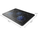 Cooler Laptop Elindor® 15.6-17 Inch, cu 3 Ventilatoare Blue LED, Silentios, USB Alimentare, Suport Reglabil, Design Slim, Negru