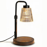 Lampa de Incalzire Lumanari Elindor® cu Abajur din Sticla, Corp Metalic, Stil Minimalist, pentru Evenimente si Ambient Aacsa, Material Durabil, pentru Spatii Decorative, Sfesnic Lumanare Elegant, Cadou Ideal pentru Mama, Aranjamente, 33x15 cm, Negru