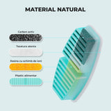 Set 6 Filtre de Rezerva + 6 Filtre de Burete pentru Dispenser de Apa Elindor, Tip Adapator Fantana pentru Pisici si Caini, Purificare, Carbon Activ, Rasina de Ioni, Elimina Eficient Impuritatile si Firele de Par, Cyan