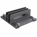 Suport Vertical Elindor® pentru Laptop, Tableta, Notebook si Carti, cu 3 Sloturi, Reglabil, Stand Universal, Compatibil Pana la 17.3 Inch, Ideal pentru Birou, Acasa, 14.5 x 14.2 x 4.6 cm, Gri