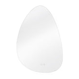 Oglinda de Perete Elindor® Asimetrica, fara Rama, Decorativa, Verticala / Orizontala, Eleganta, Ideala pentru Baie, Birou, Hol, Living, Dressing, Iluminare Led, Intensitate Ajustabila, Antiaburire, Temperatura de Culoare 4500K, 80 x 55 cm