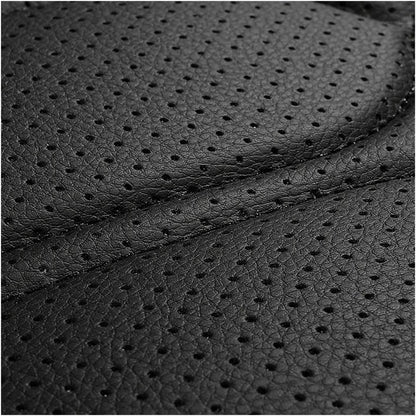 Set 2 Huse Scaune Auto Elindor® Universale, Acoperire 360°, Husa pentru Protectie Sezut si Spatar Scaun Fata, Impermeabila, Piele Ecologica, Accesorii Masina Huse Interior, Albastru