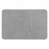 Covor de Baie Elindor® din Microfibra, Extra Moale si Pufos, cu Fibre Dense, Antiderapant, Absorbant, Dreptunghiular, Potrivit in Fata la Cada, Cabina de Dus, WC, Chiuveta, Model Uni, 76 x 51 cm, Gri